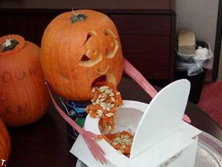 pumpkin vomit