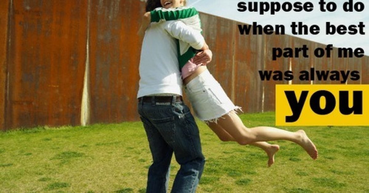 Couple hugging